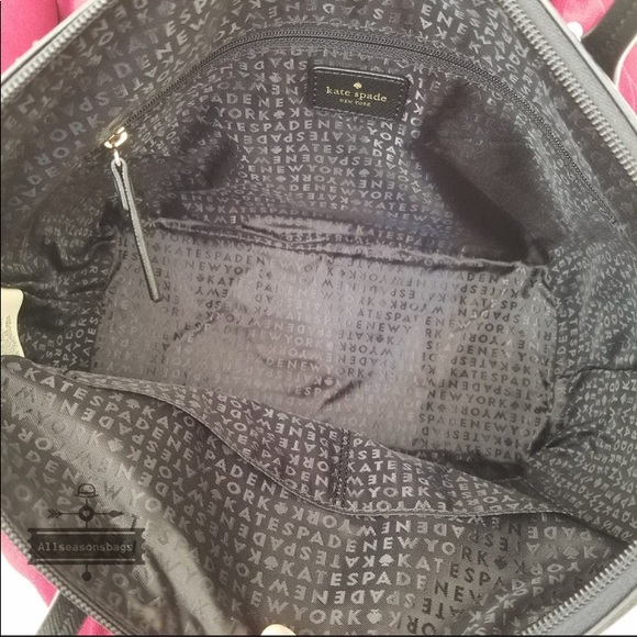 NWT Kate Spade striped HANI Haven Lane Black Gray - Picture 6 of 7